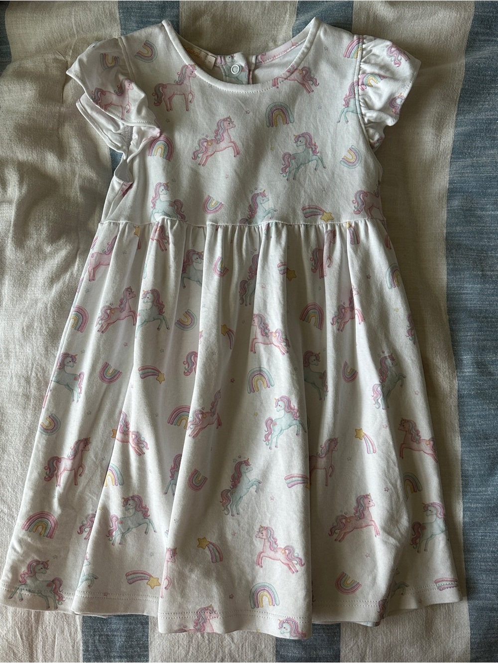 Baby Club Chic Pastel Unicorn & Rainbow Kids Dress